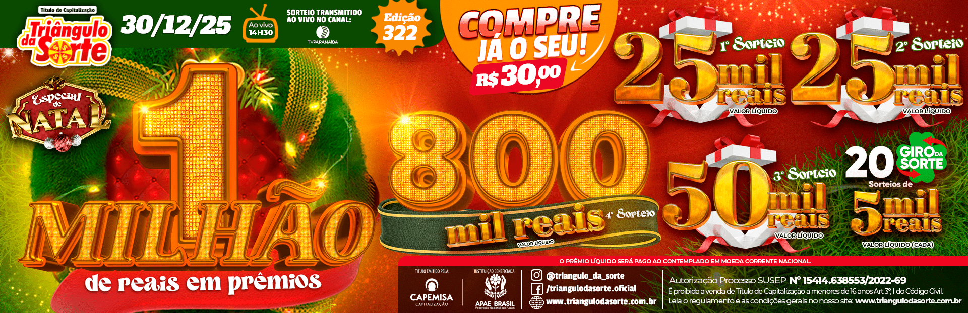 Premiação 30/12/2025