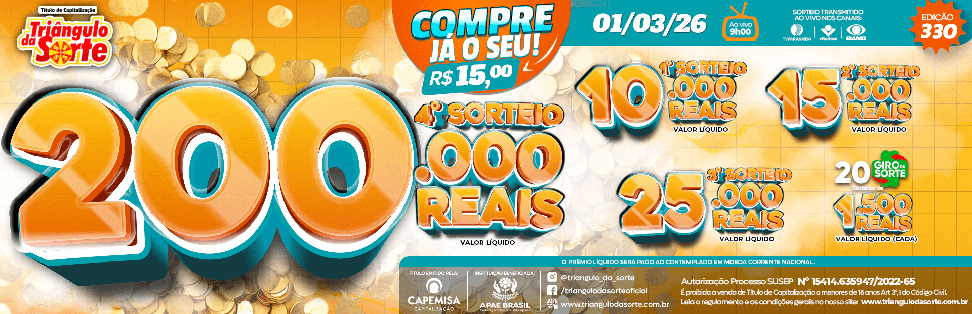 Premiação 01/03/2026