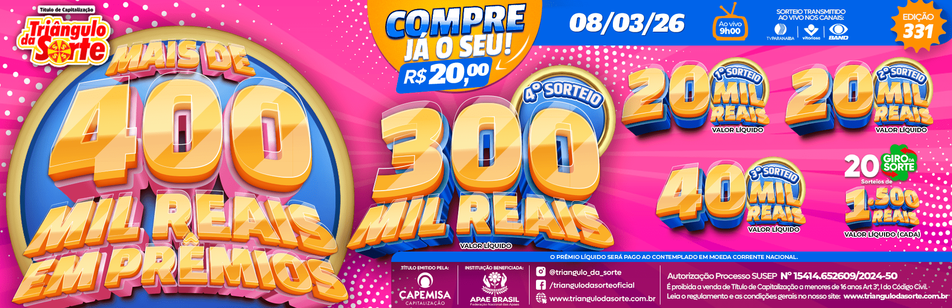 Premiação 08/03/2026