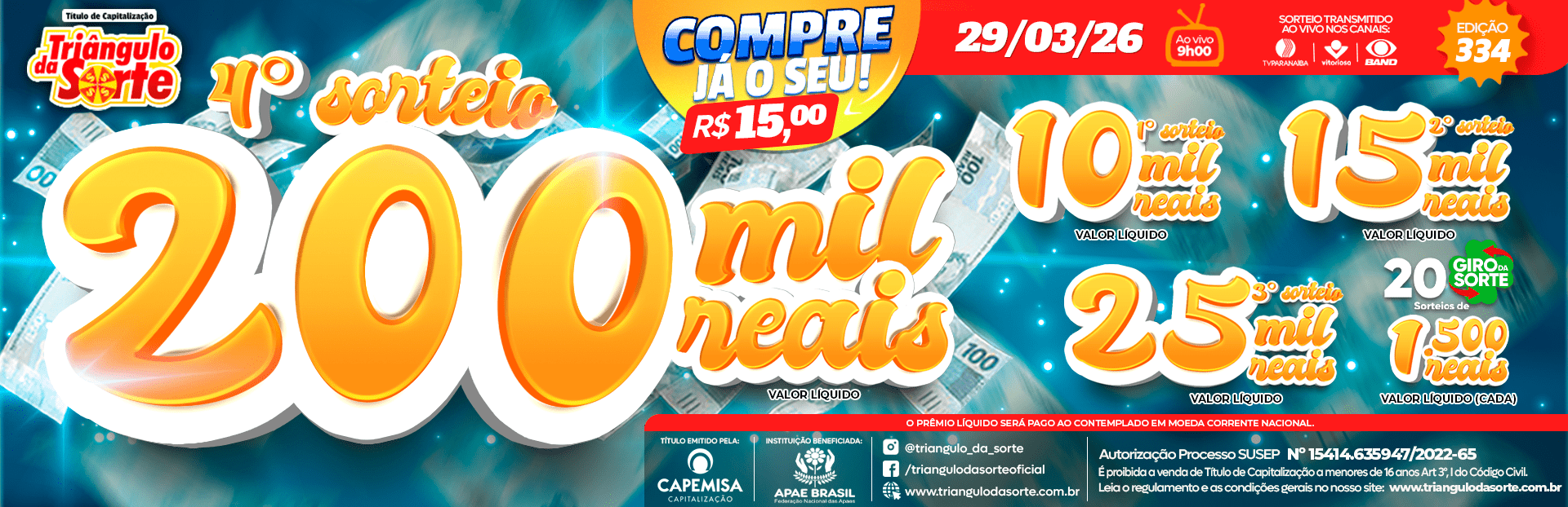 Premiação 29/03/2026