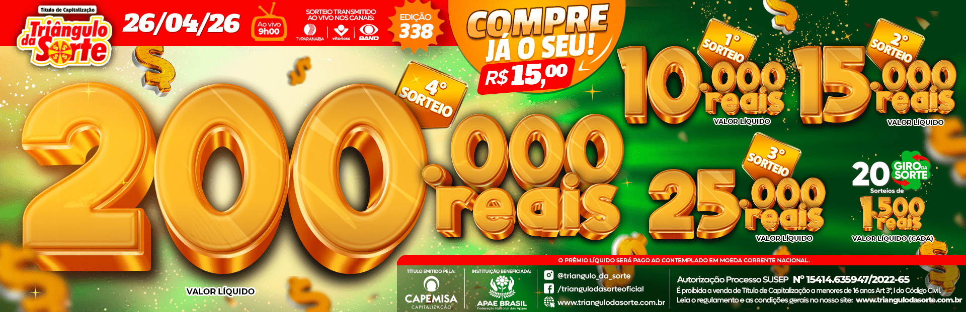 Premiação 26/04/2026