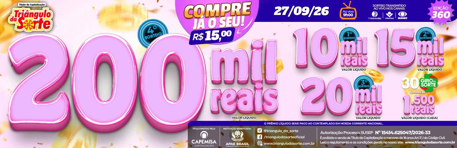 Premiação 27/09/2026